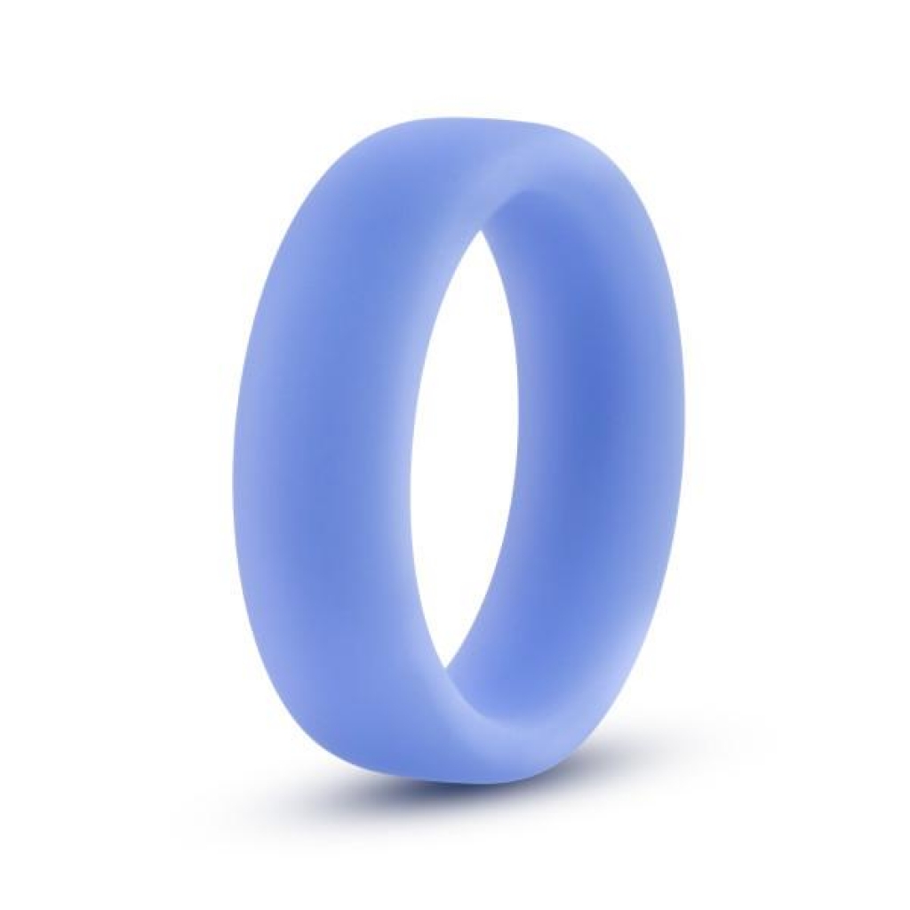 Performance Silicone Glo Penis Ring - Blue Glow