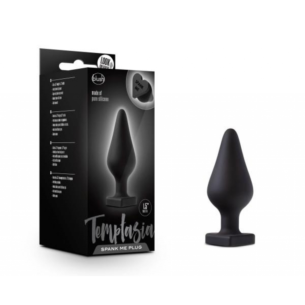 Temptasia Spank Me Butt Plug - Black