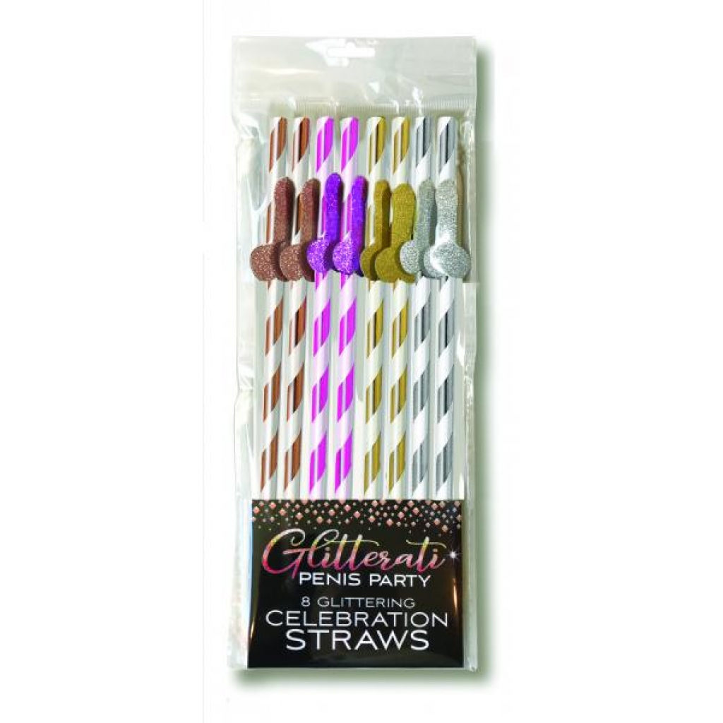 Glitterati Straws Tall