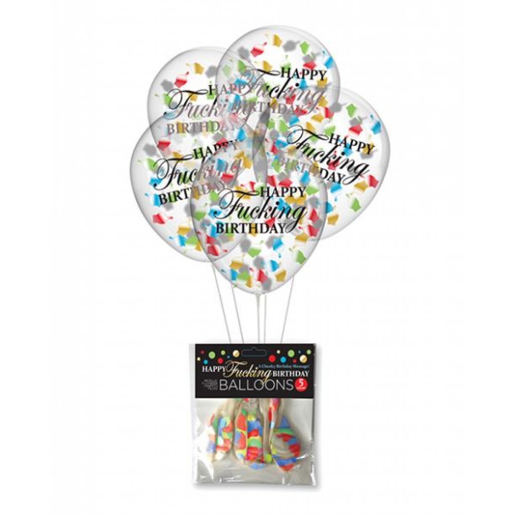 Happy F*ing Birthday Confetti Balloons - Fun & Sassy