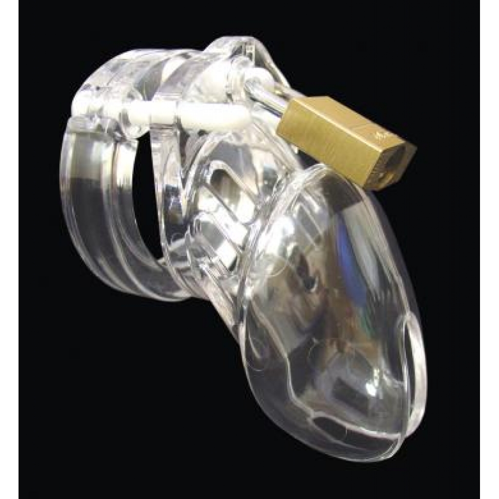 CB-6000s Male Chastity Device - Clear Cage and Lock Set (2.5 inches)