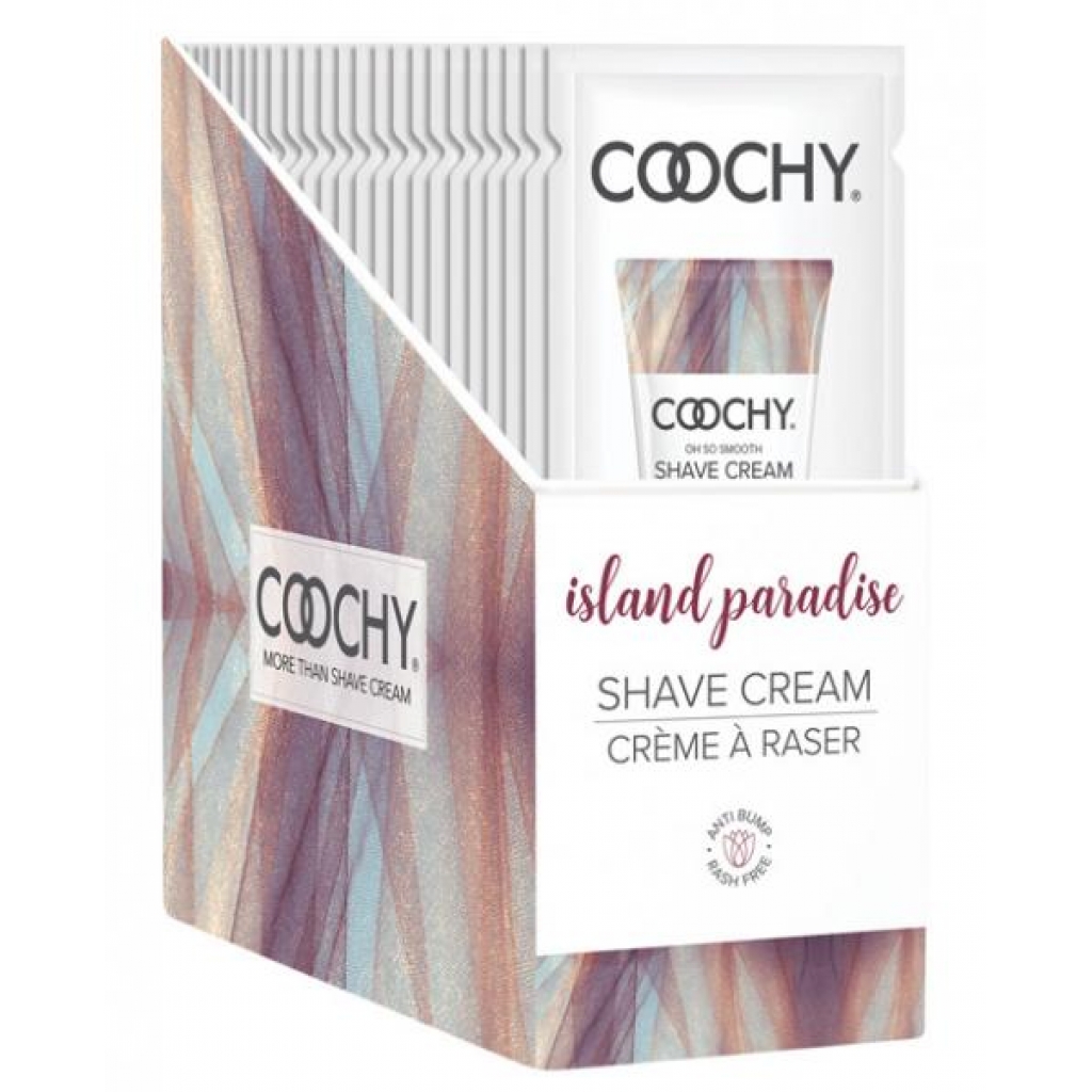 Coochy Shave Cream - Island Paradise - 15ml 24pc Display