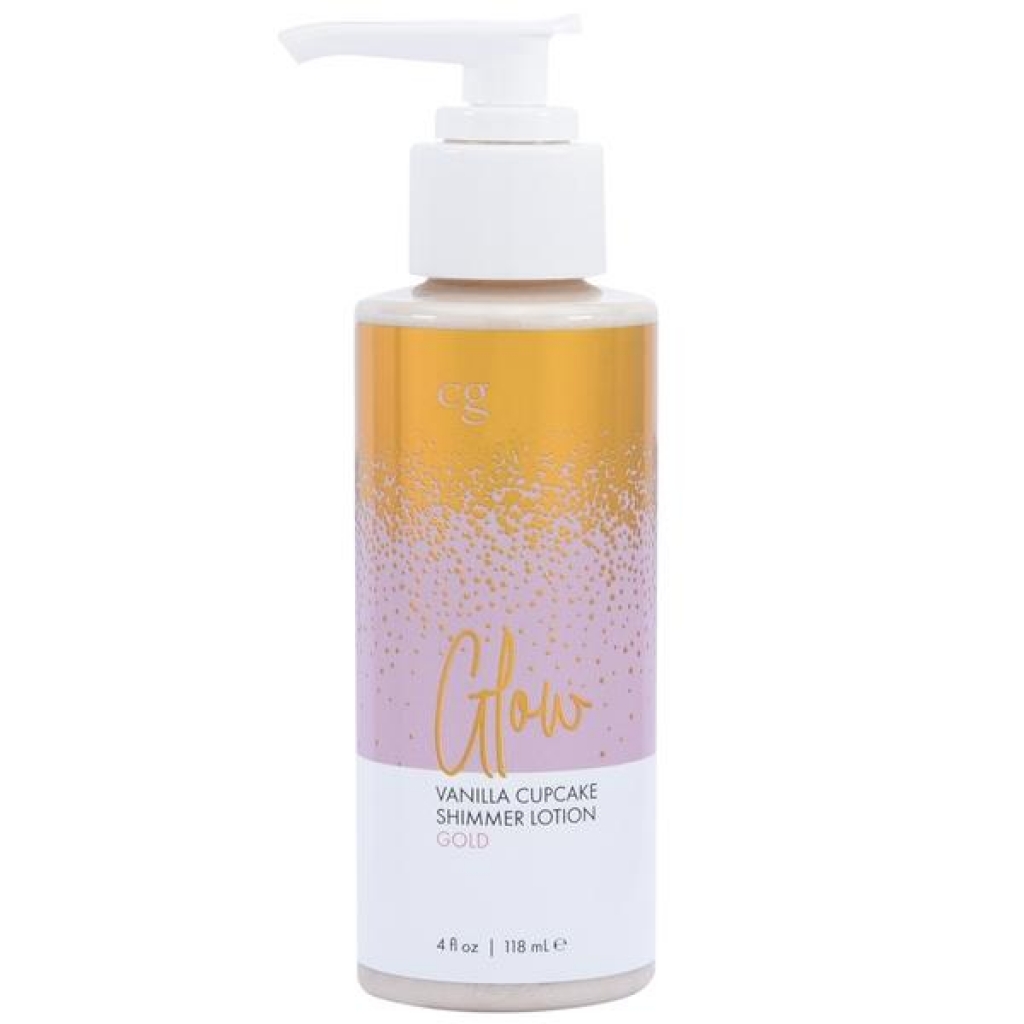 Glow Vanilla Cupcake Shimmer Lotion Gold 4 fl oz