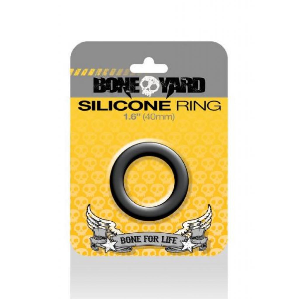 Boneyard Silicone Ring 1.6 inches Black