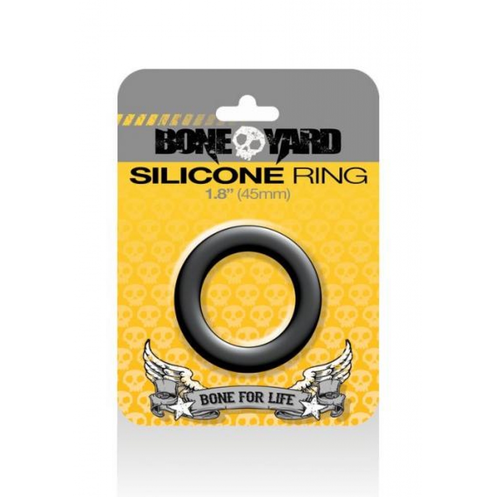 Boneyard Silicone Ring - 1.8 inches - Black