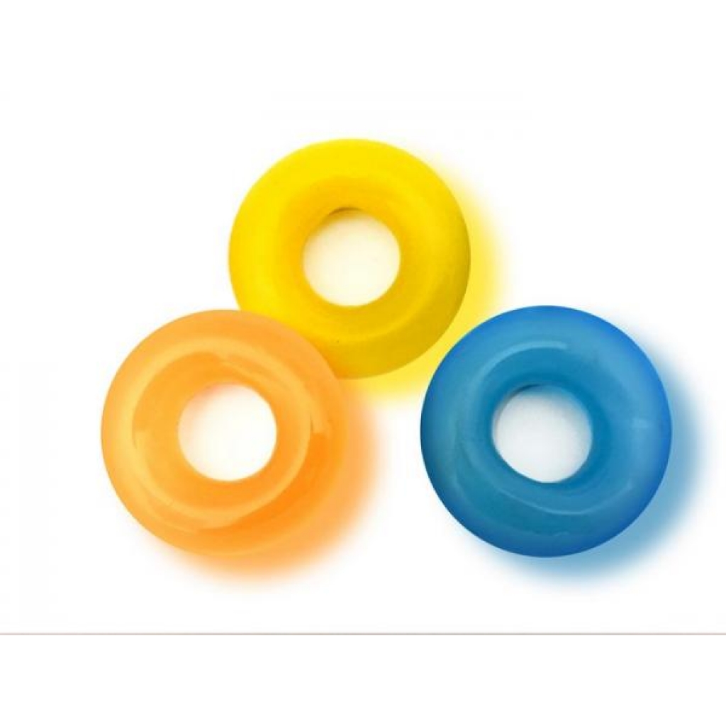 Rascal Toys D-Ring Glow X3 Donut Penis Ring Kit