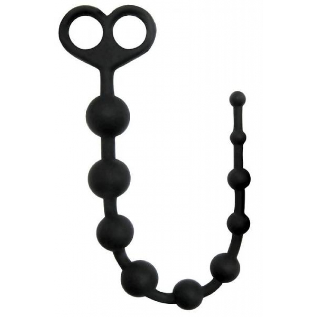 Rooster Perfect 10 Anal Beads Black