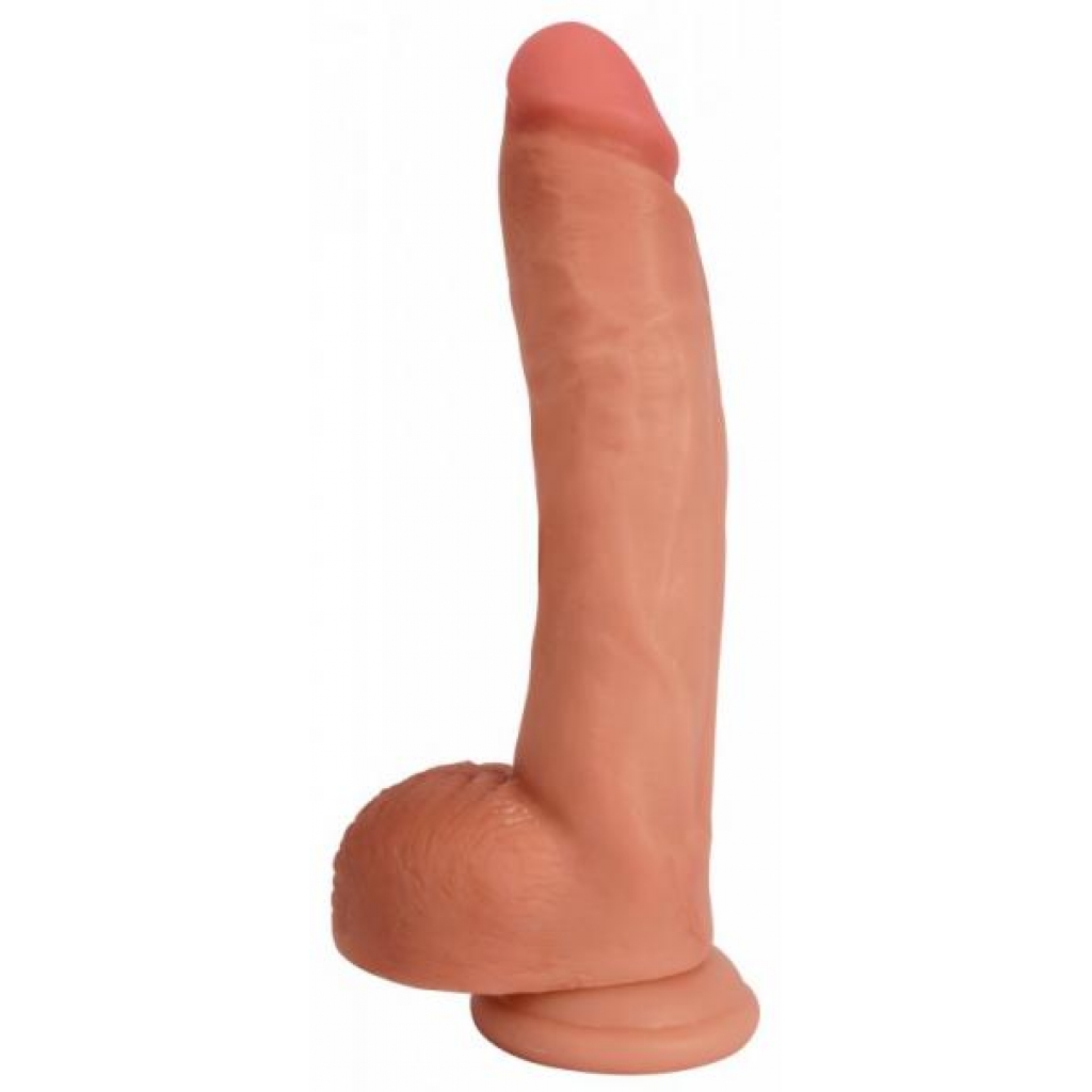 Jock Bareskin 9in Vanilla Dildo with Balls - Realistic Design