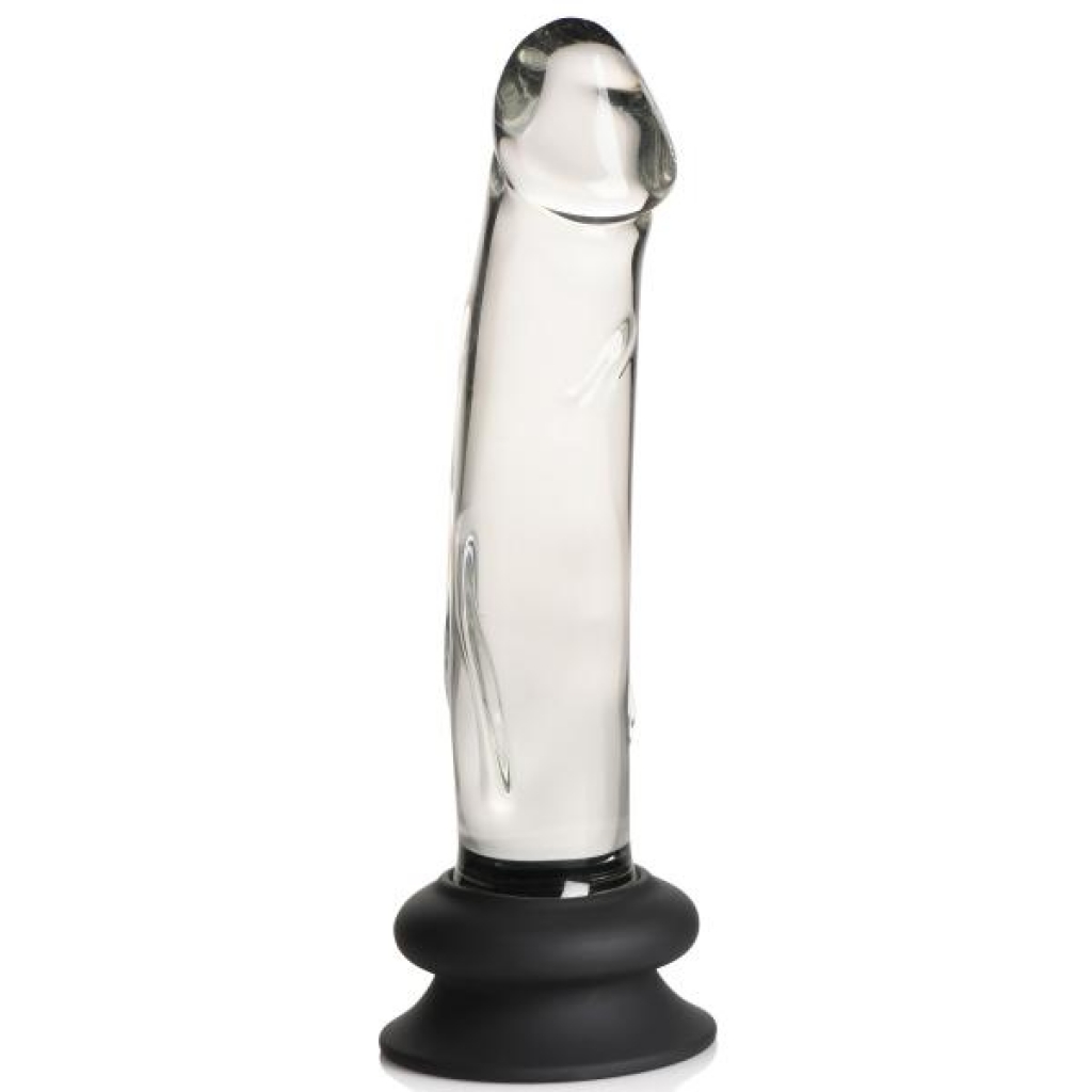 Pleasure Crystals 7.6 Inch Glass Dildo with Silicone Base