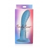 Simply Sweet Ribbed Silicone Dildo Blue