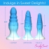 Simply Sweet Silicone Butt Plug Set Blue