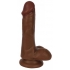 Thinz Slim Dong 6in with Balls - Chocolate