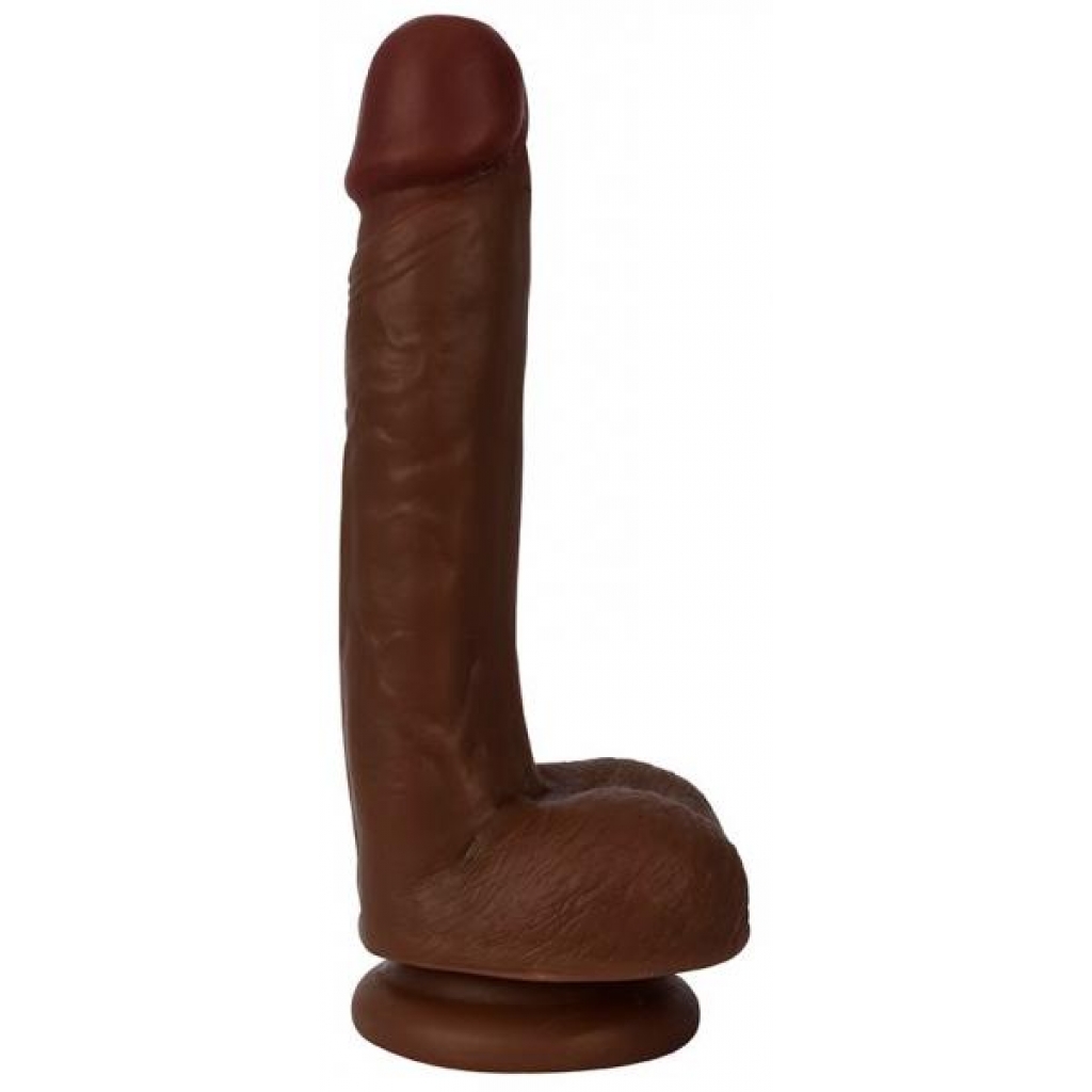 Thinz 7 inches Slim Dong with Balls - Chocolate Brown