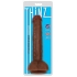 Thinz 8-Inches Slim Dong with Balls - Chocolate Brown