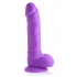 Lollipenis 7in Silicone Dong with Balls - Grape