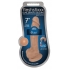 Fleshstixxx 7 inches Silicone Dildo With Balls - Latte