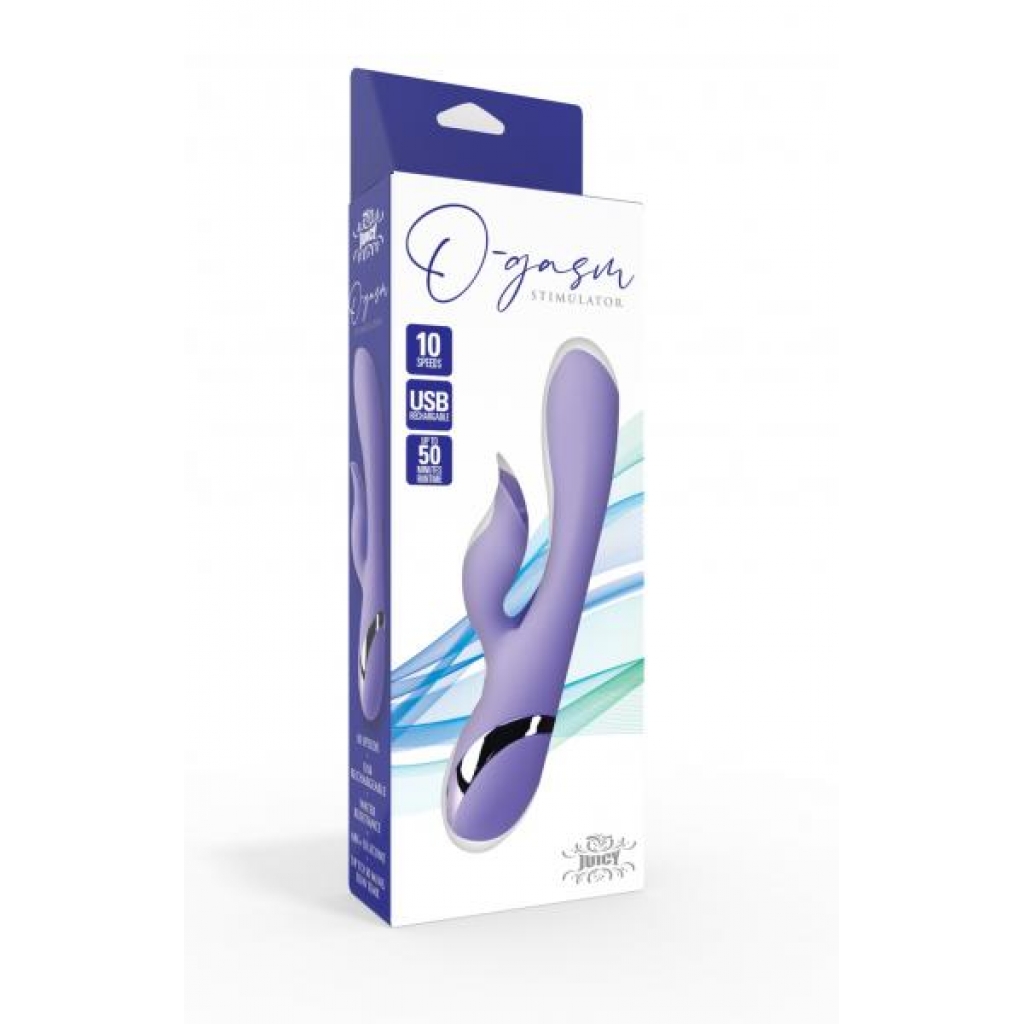 Juicy O-Gasm Stimulator - Purple Rabbit Style Vibrator