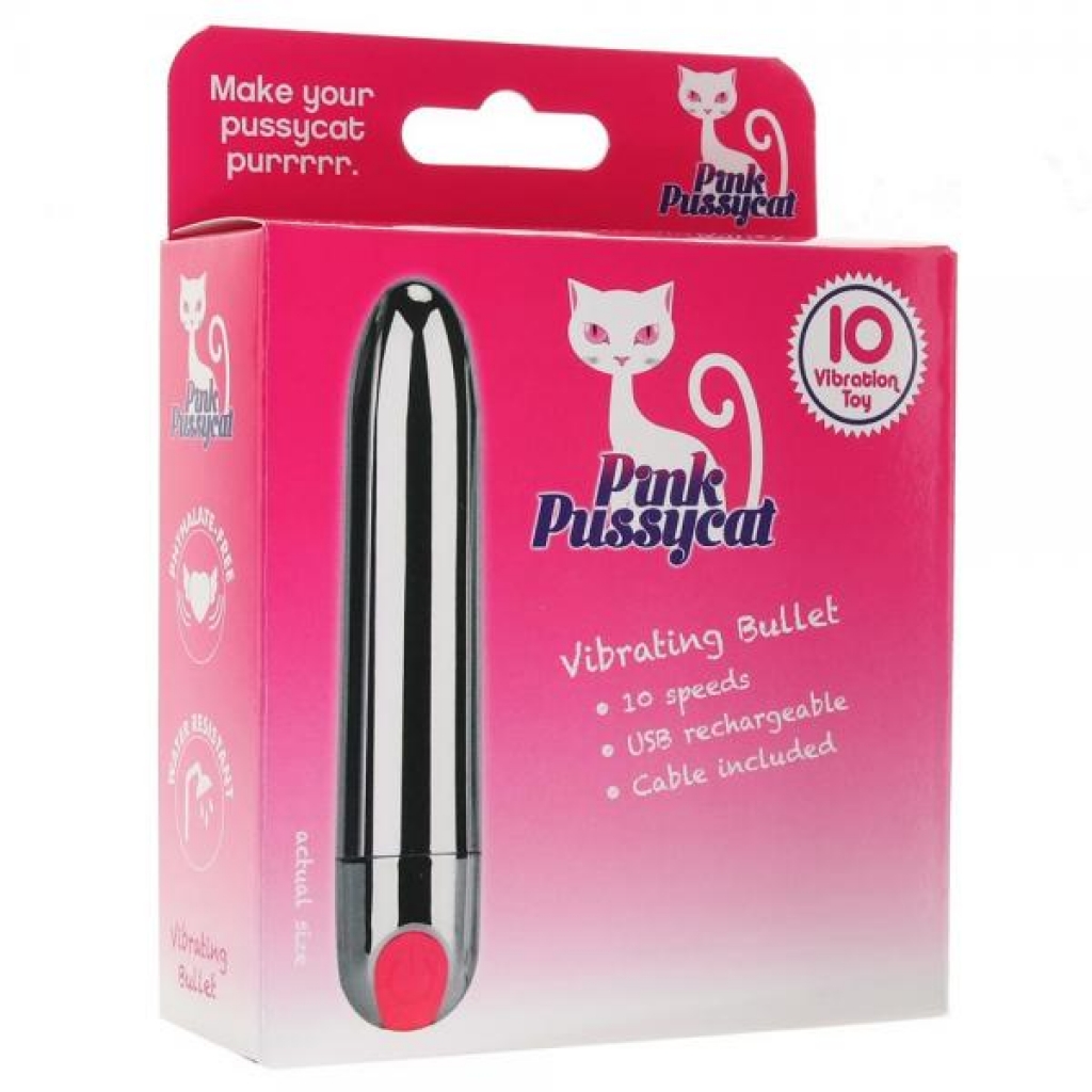 Pink Pussycat Silver Bullet Vibrator