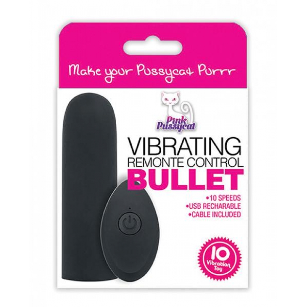 Pink Pussycat Remote-Controlled Bullet Vibrator for Ultimate Pleasure