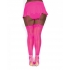 Fishnet Thigh Highs with Back Seam – Hot Pink Elegance