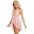 Skirted Teddy Diamond Pink Champagne - O/S