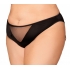 Heart Back Panty W/ Fringe Black 1x/2x