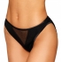 Heart Back Panty W/ Fringe Black Medium