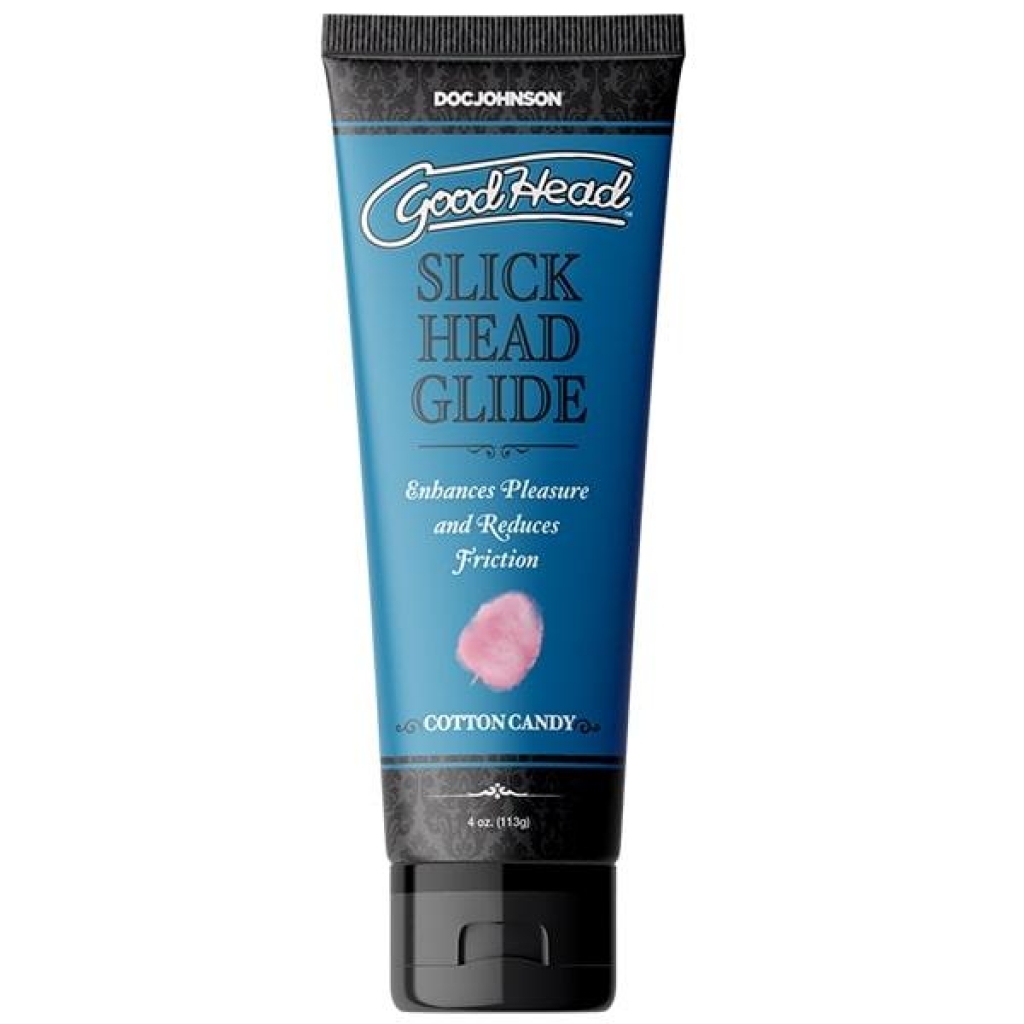 Goodhead Slick Head Glide - Cotton Candy Flavored Water-Based Lubricant (4 Oz)