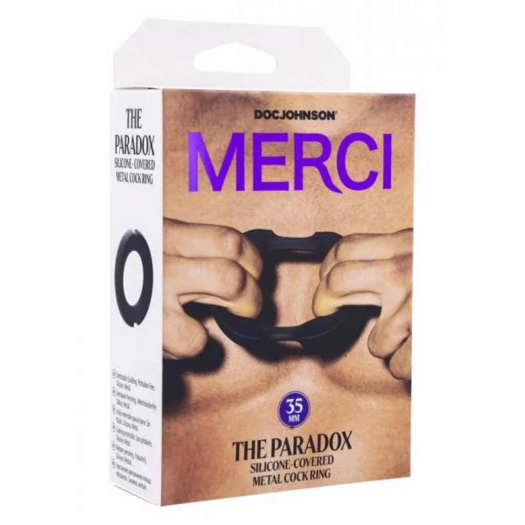 Merci Paradox Penis Ring - 35mm Black for Ultimate Stimulation