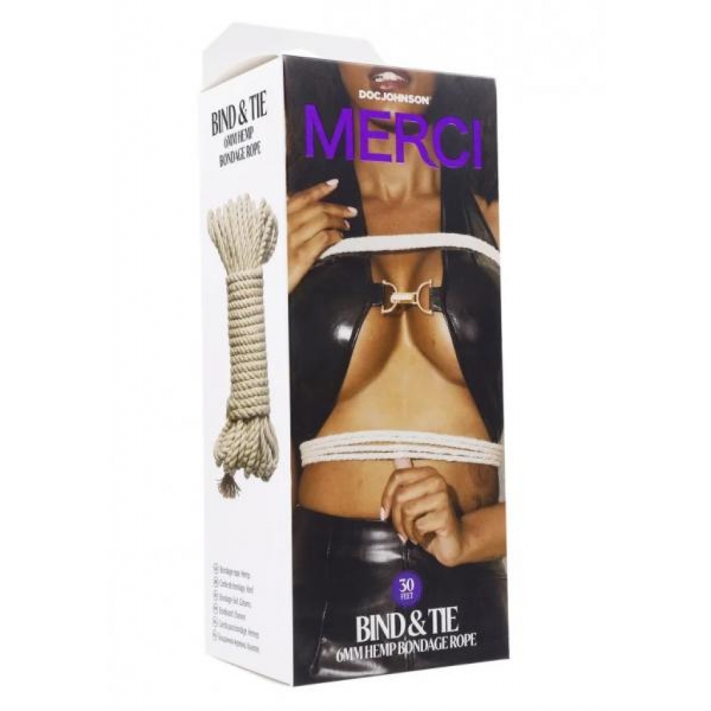 Merci Bind & Tie Natural Bondage Rope - 30ft