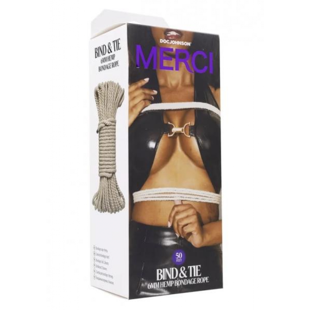 Merci Bind & Tie 50ft Natural – Ultimate Bondage Accessory