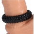 Rock Solid Radial Black - Textured Penis Ring