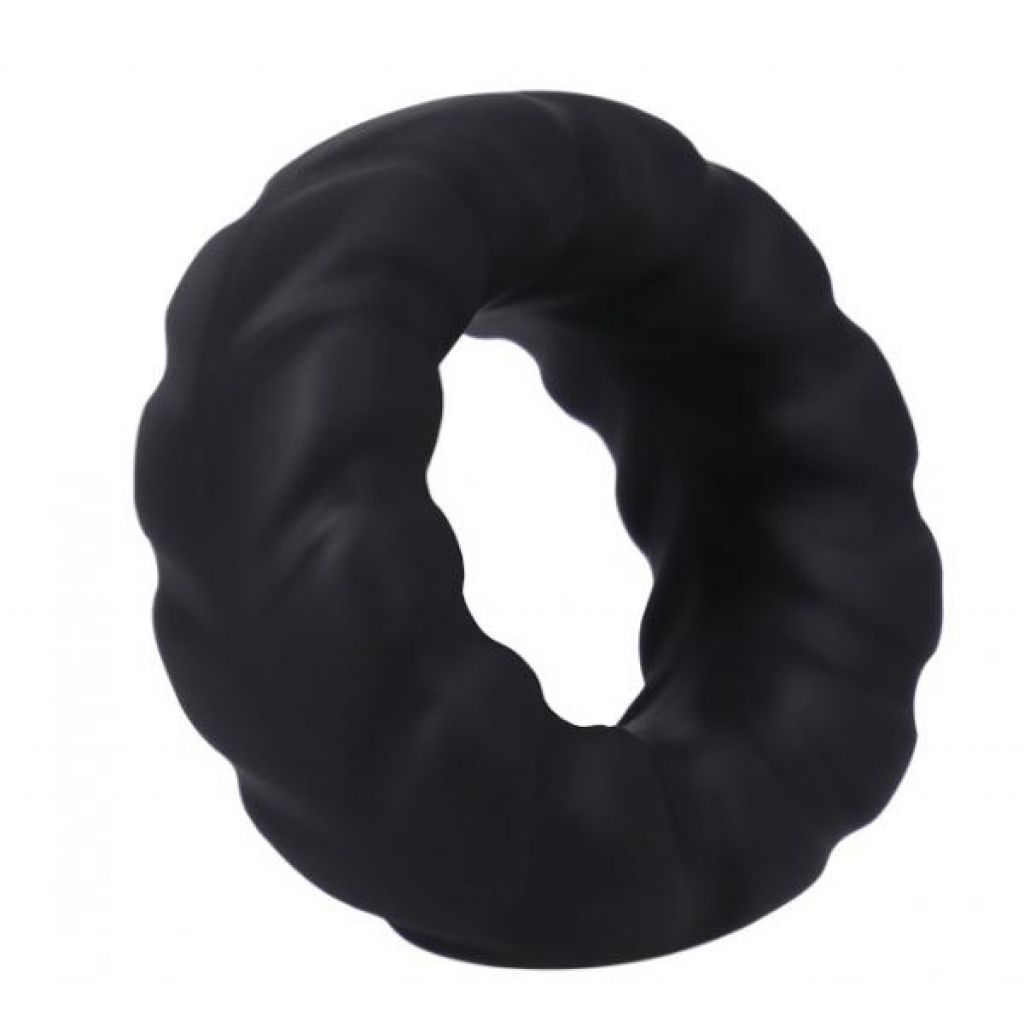 Rock Solid Fat Tire Penis Ring - Black