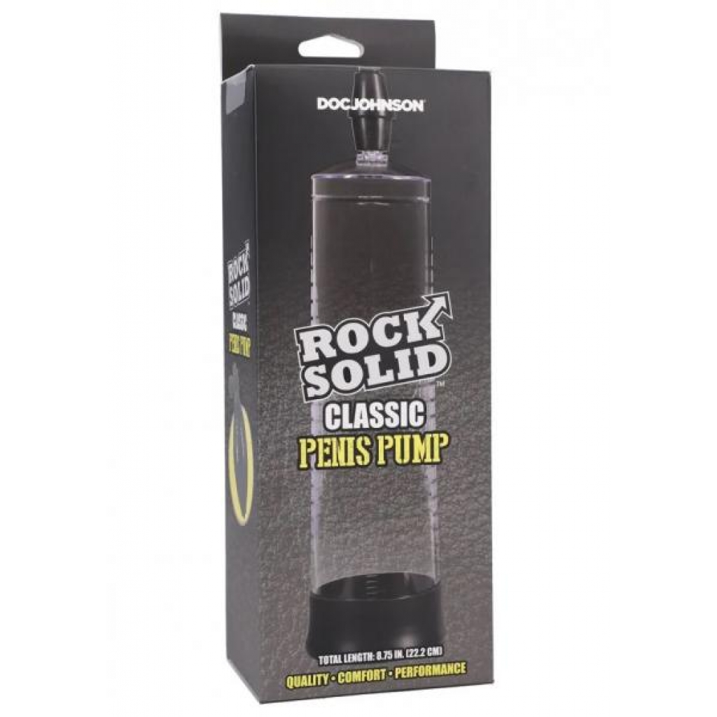 Classic Manual Penis Pump for Enhanced Erection Size - Rock Solid