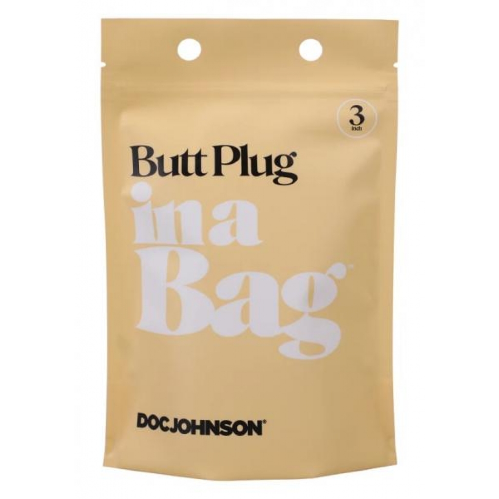 In A Bag Butt Plug 3 Black - Tapered for Comfort