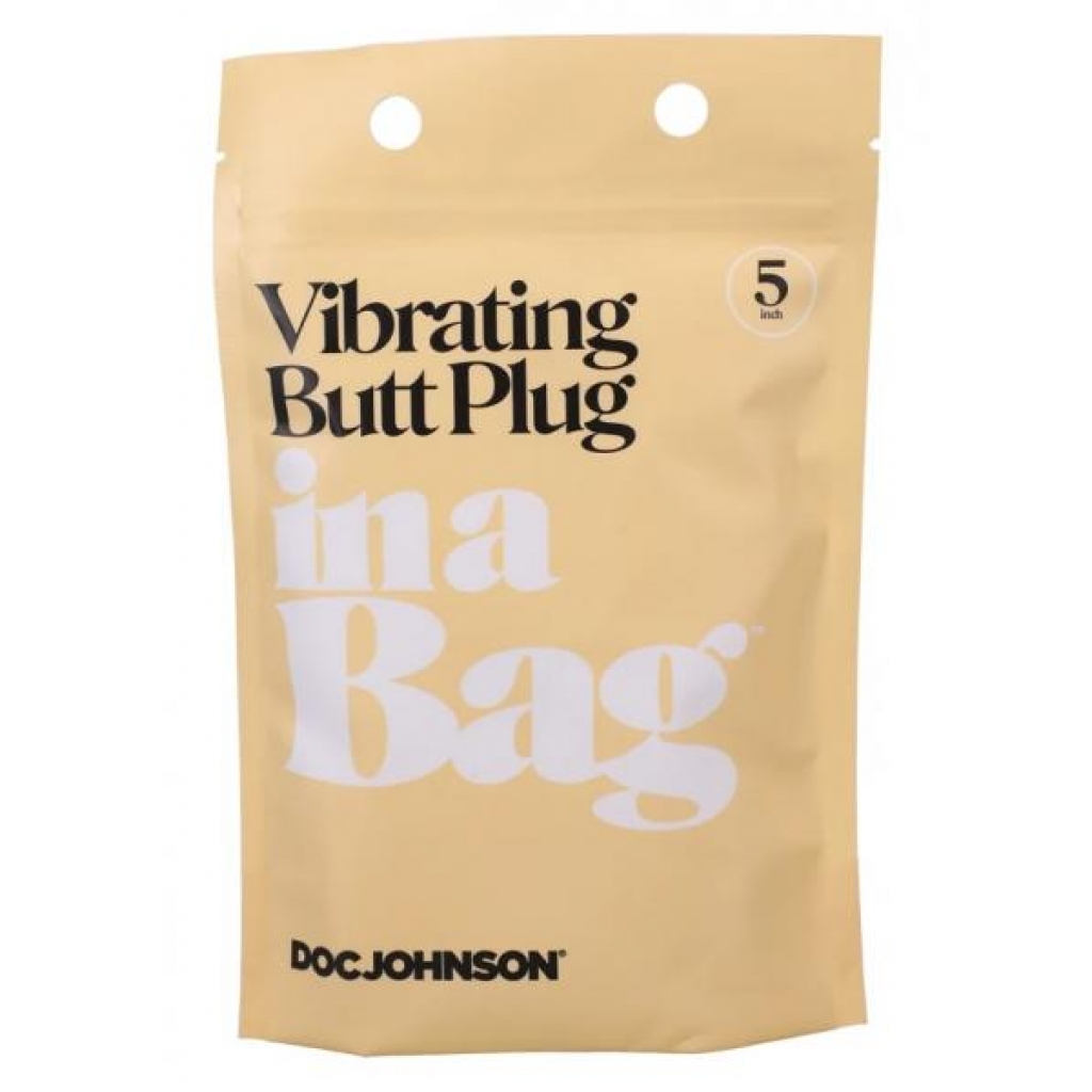 In A Bag Butt Plug - 5 Black Vibrating