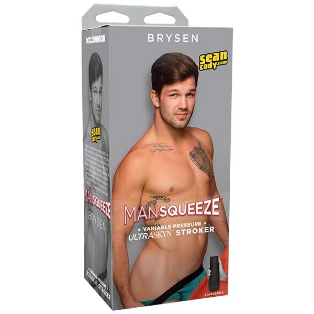 Man Squeeze Brysen Vanilla - Light Skin Tone Ass Stroker