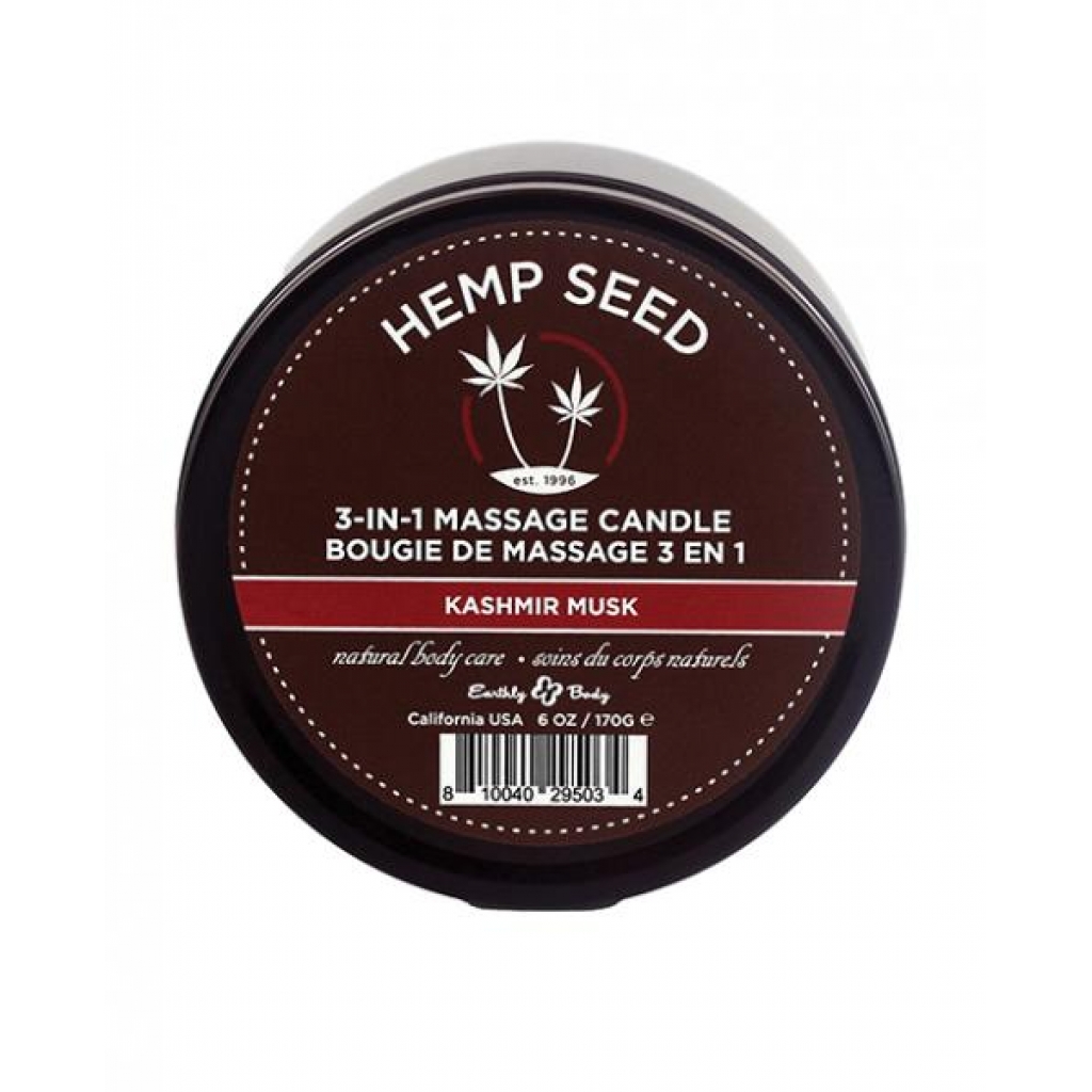 Hemp Seed 3-in-1 Candle Kashmir Musk 6oz