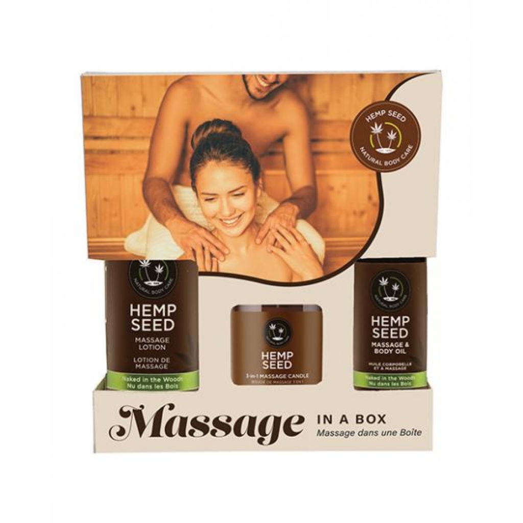 Naked in The Woods Massage Gift Set - Complete Relaxation