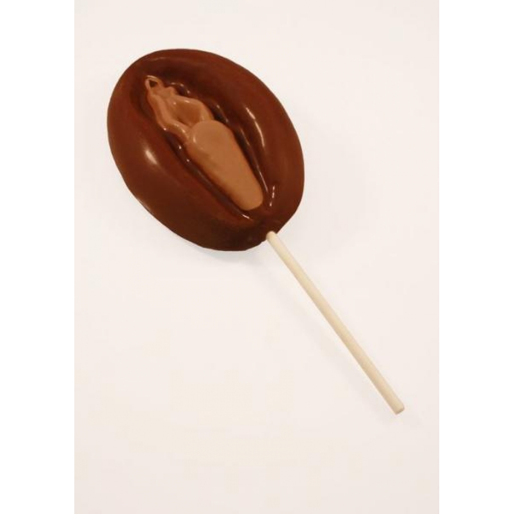 Erotic Chocolate Super Vagina with Stick Lollipop - Tasteful Adult Treat