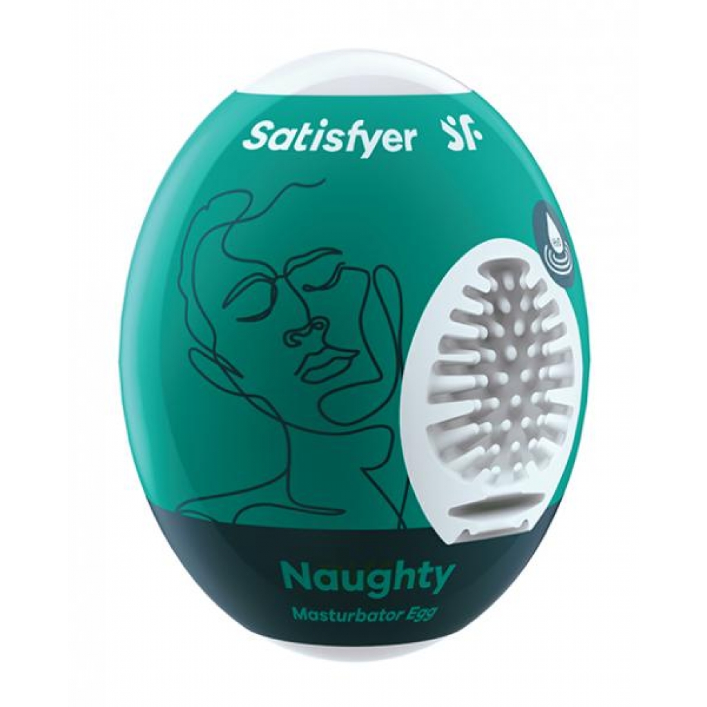 Satisfyer Naughty Masturbator Egg - Dark Green - Intense Pleasure