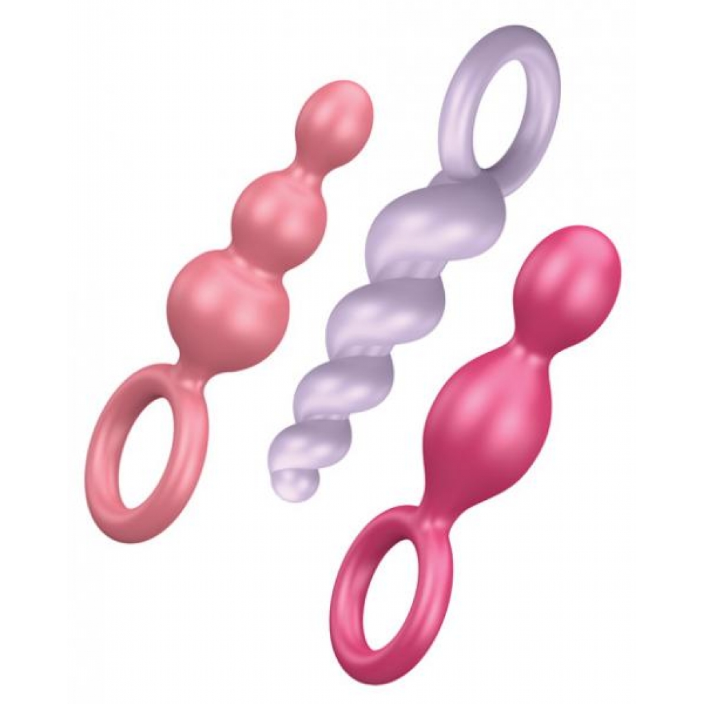 Satisfyer Plugs Set - 3 Assorted Color Butt Plugs