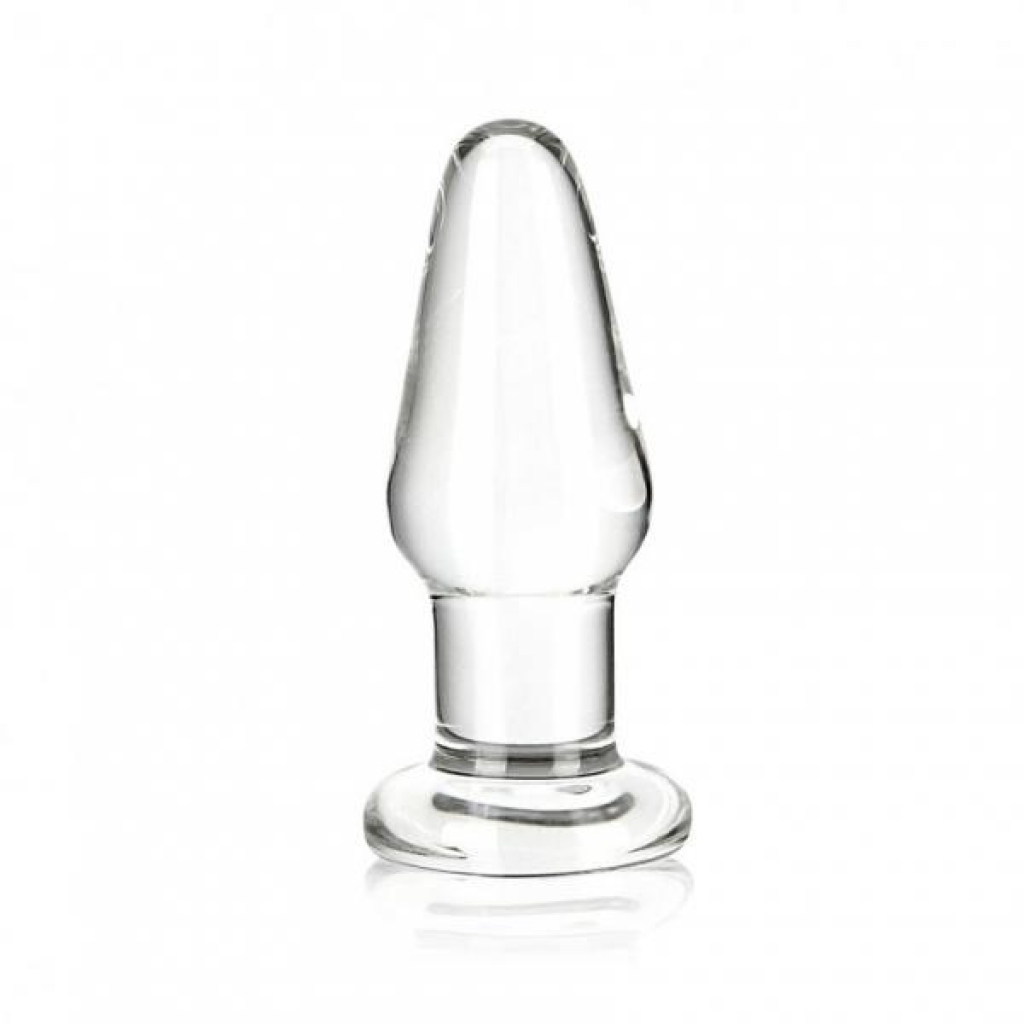 Glas Glass Butt Plug - Clear 3.5 Inches