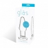 Glas Glass Butt Plug - Clear 3.5 Inches