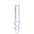 Glas 12in Double Ended Dildo W / Anal Beads