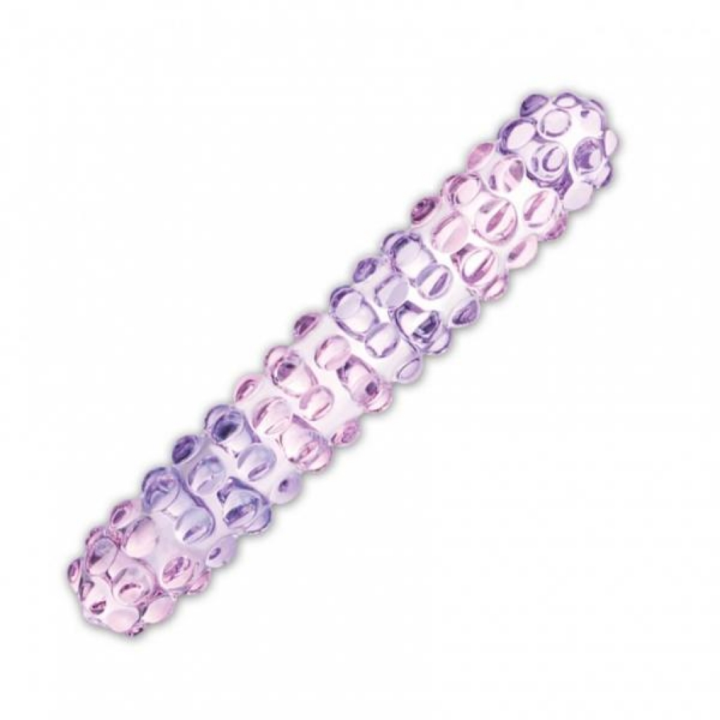 Glas Purple Rose Nubby Dildo