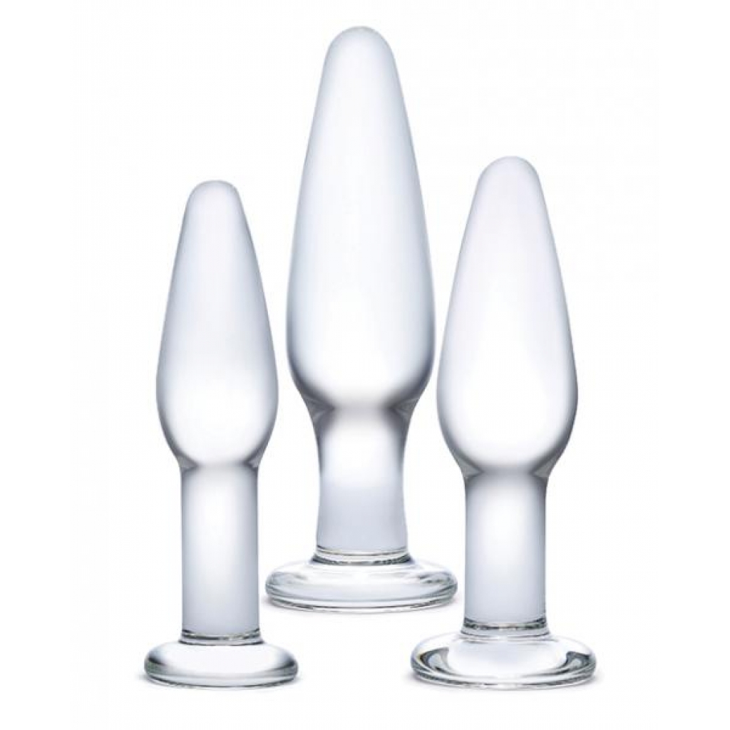 Glas 3 Piece Glass Anal Training Set Clear