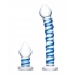 Glas 2pc Double Penetration Glass Swirly Dildo & Butt Plug Set - Exquisite Pleasure