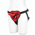 Lux Fetish Red Heart Strap-On Harness & Dildo Set