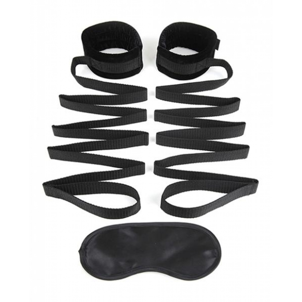 Lux Fetish Bondage Bed Strap Restraint System 2 Piece Set